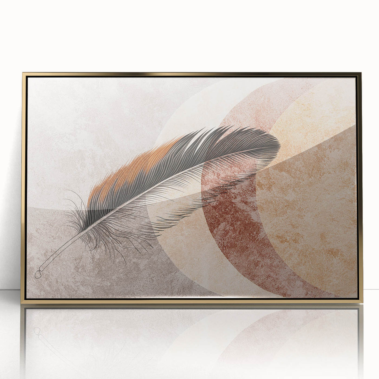 Colorful abstract canvas print showcasing vibrant shapes and patterns, perfect for modern home decor or art enthusiasts. Textured surface adds depth.