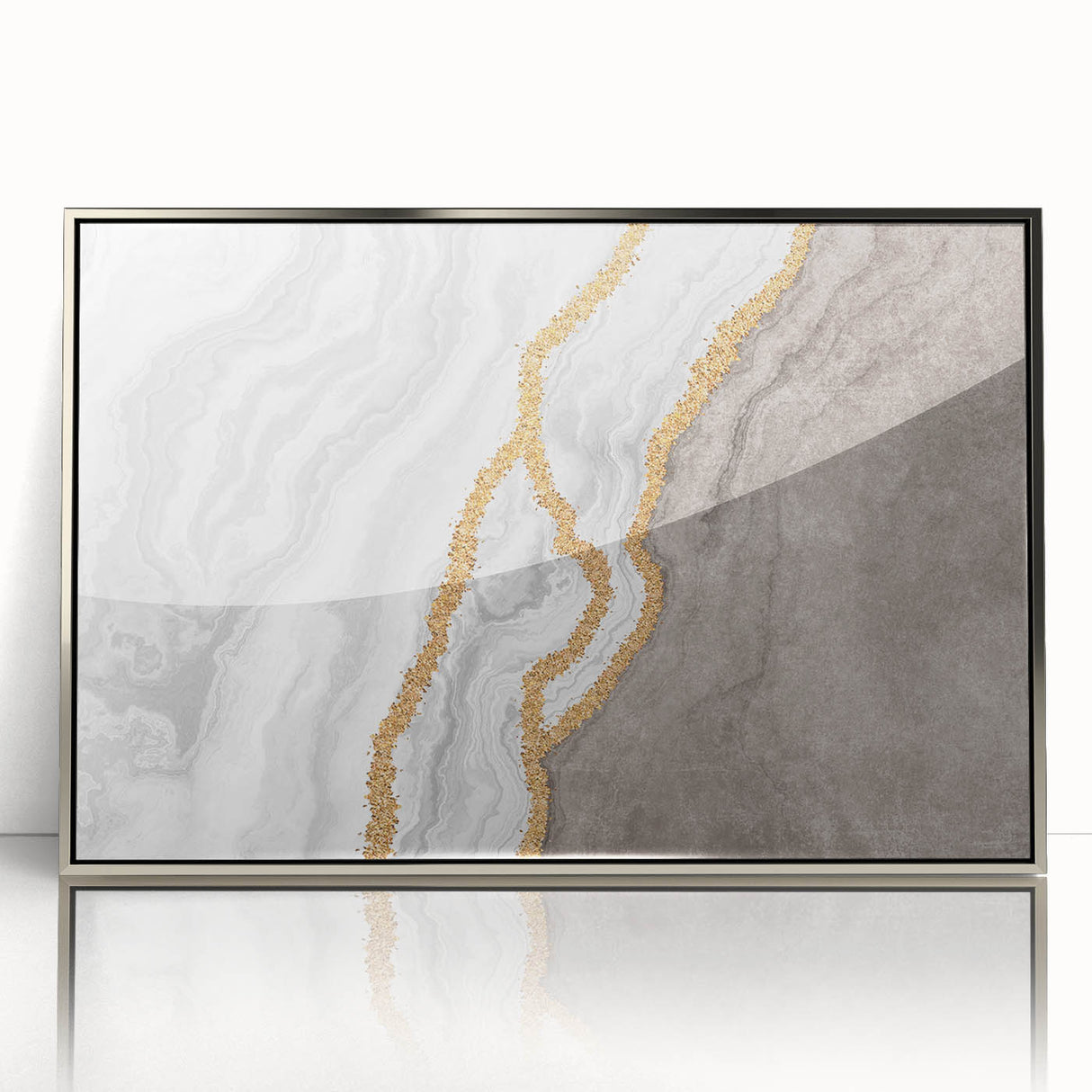 Abstract wall art canvas print in vibrant colors, showcasing dynamic shapes and fluid lines, perfect for modern home decor or office space.