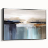 Vibrant rolled canvas showcasing an abstract African wall art design with bold colors and intricate patterns, securely packaged in a protective tube.