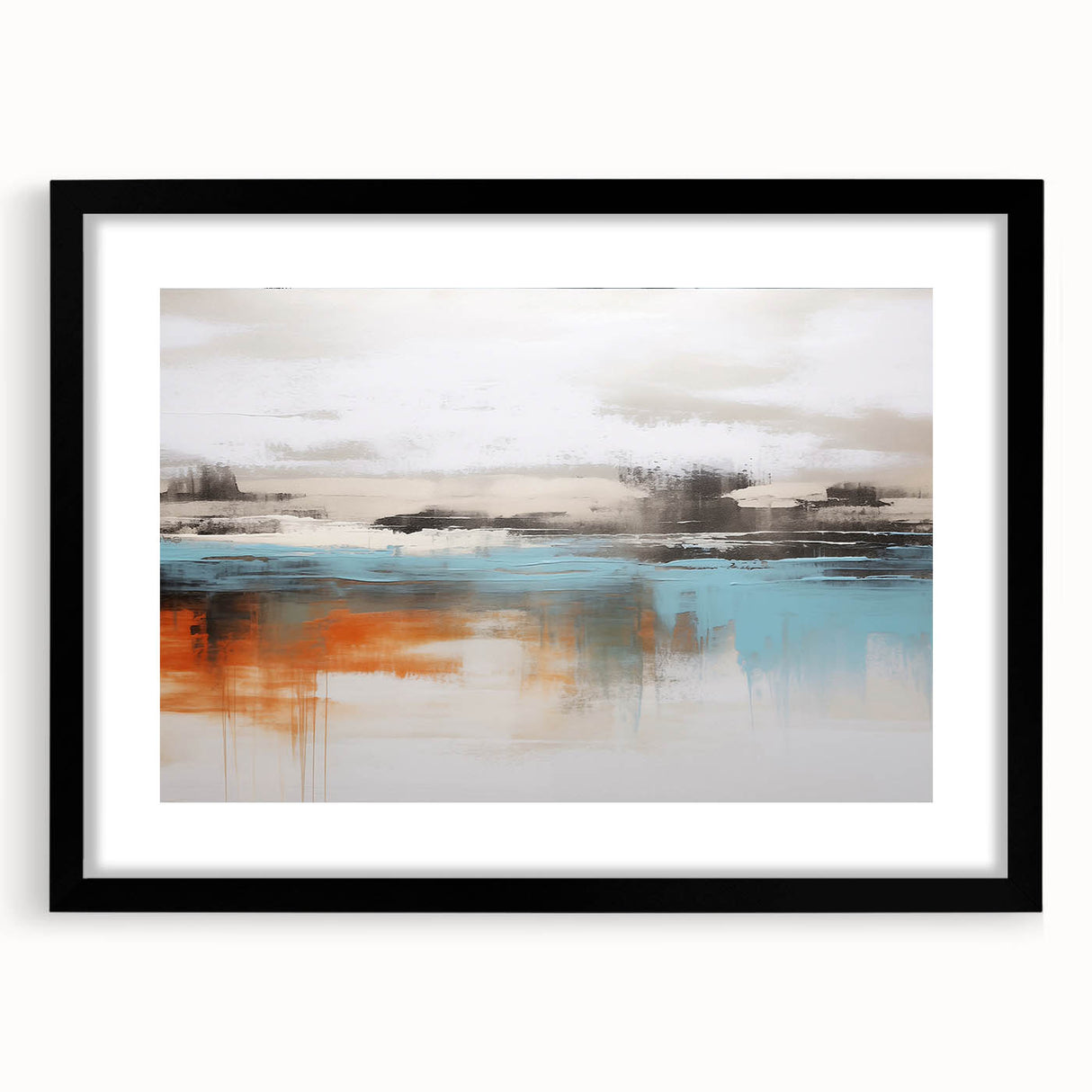 Abstract wall art canvas featuring vibrant colors and geometric patterns, rolled and securely packaged in a sturdy tube for easy shipping and display.