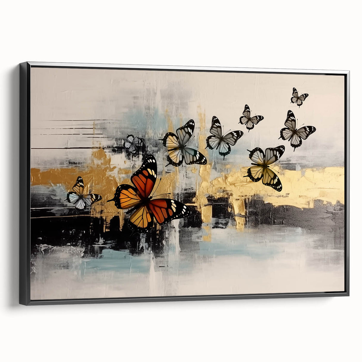 Abstract canvas art print showcasing vibrant colors and dynamic shapes, perfect for modern home decor. Ideal for adding a contemporary touch to any room.