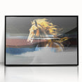 Colorful abstract wall art print showcasing vibrant shapes and fluid patterns, perfect for modern home decor or office ambiance.