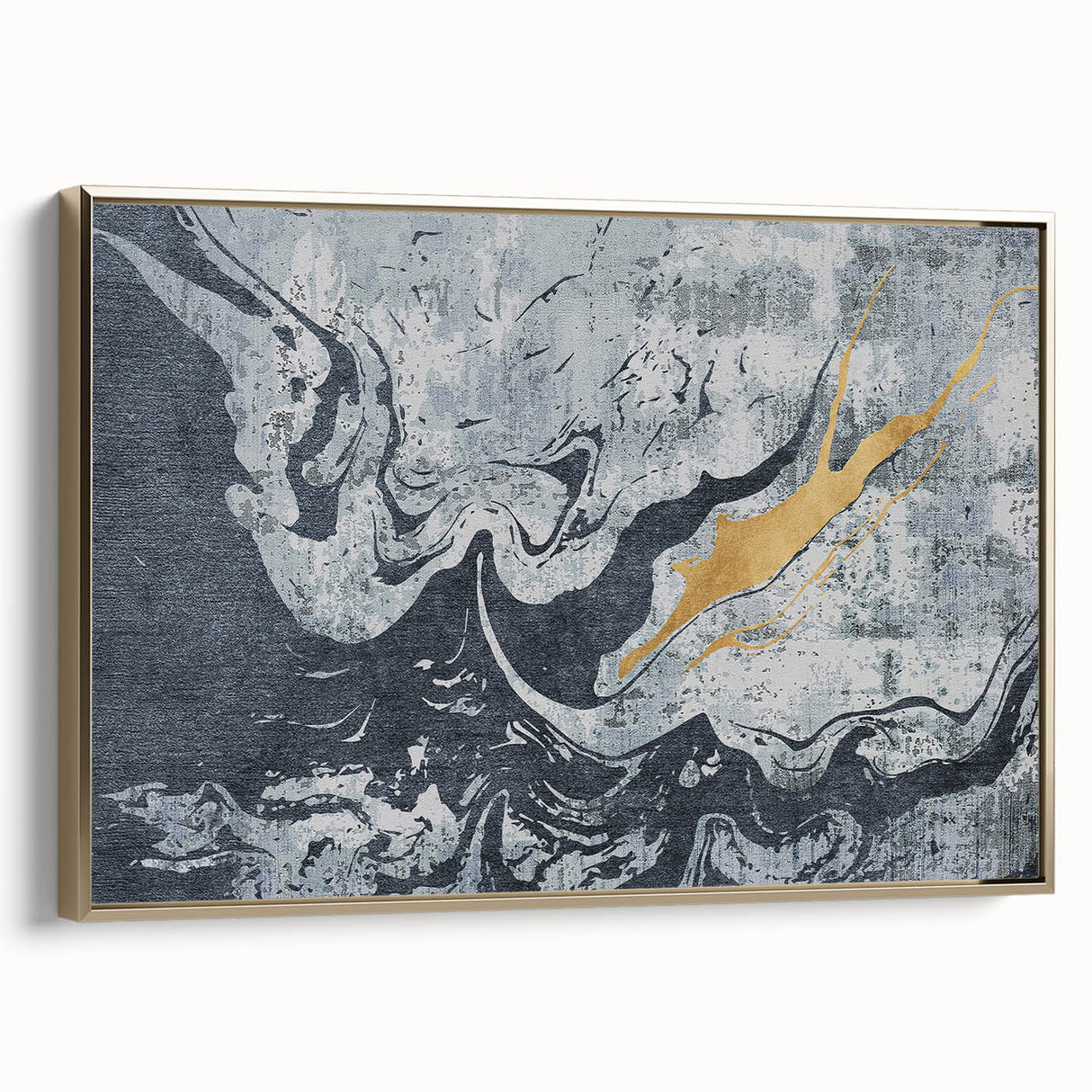 Abstract wall art showcasing vibrant colors and dynamic patterns, ideal for modern home decor, presented in a rolled format for easy display and protection.
