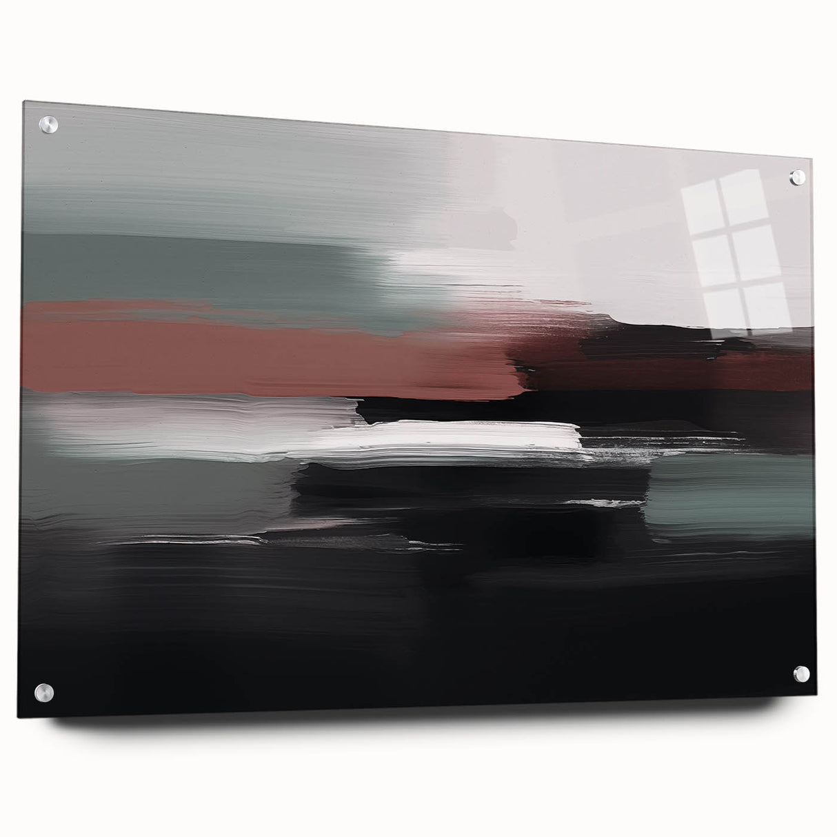 Abstract canvas art print showcasing vibrant shapes and colors in a modern design, perfect for contemporary home decor or office spaces.
