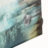 Abstract wall art canvas showcasing vibrant colors and dynamic shapes, ideal for modern decor, emphasizing creativity and energy.