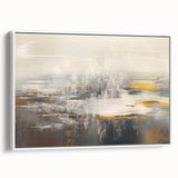 Colorful abstract canvas print showcasing vibrant geometric shapes and fluid lines, perfect for modern decor or artistic expression.