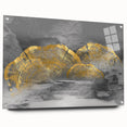 Abstract wall art canvas print showcasing vibrant colors and geometric shapes, rolled and ready for display, emphasizing modern artistic expression and creativity.