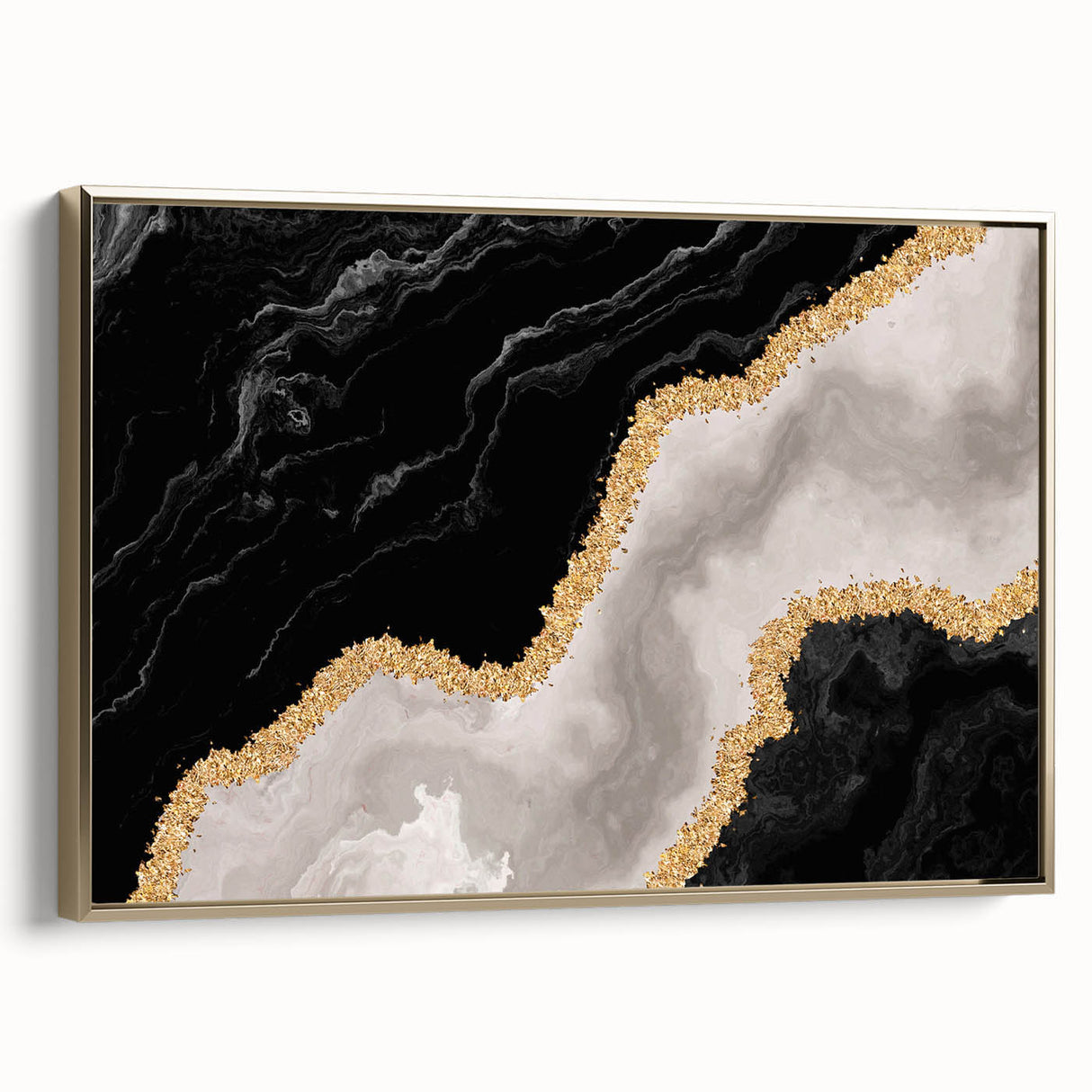 Vibrant abstract canvas print showcasing fluid shapes and bold colors, ideal for modern home decor, emphasizing artistic creativity and style.