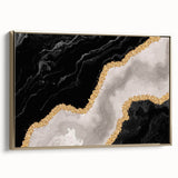 Vibrant abstract canvas print showcasing fluid shapes and bold colors, ideal for modern home decor, emphasizing artistic creativity and style.