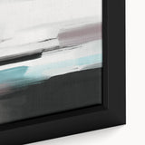Abstract canvas art print showcasing vibrant colors and geometric shapes, perfect for modern home decor. Rolled and packaged in a protective cardboard tube for easy shipping.
