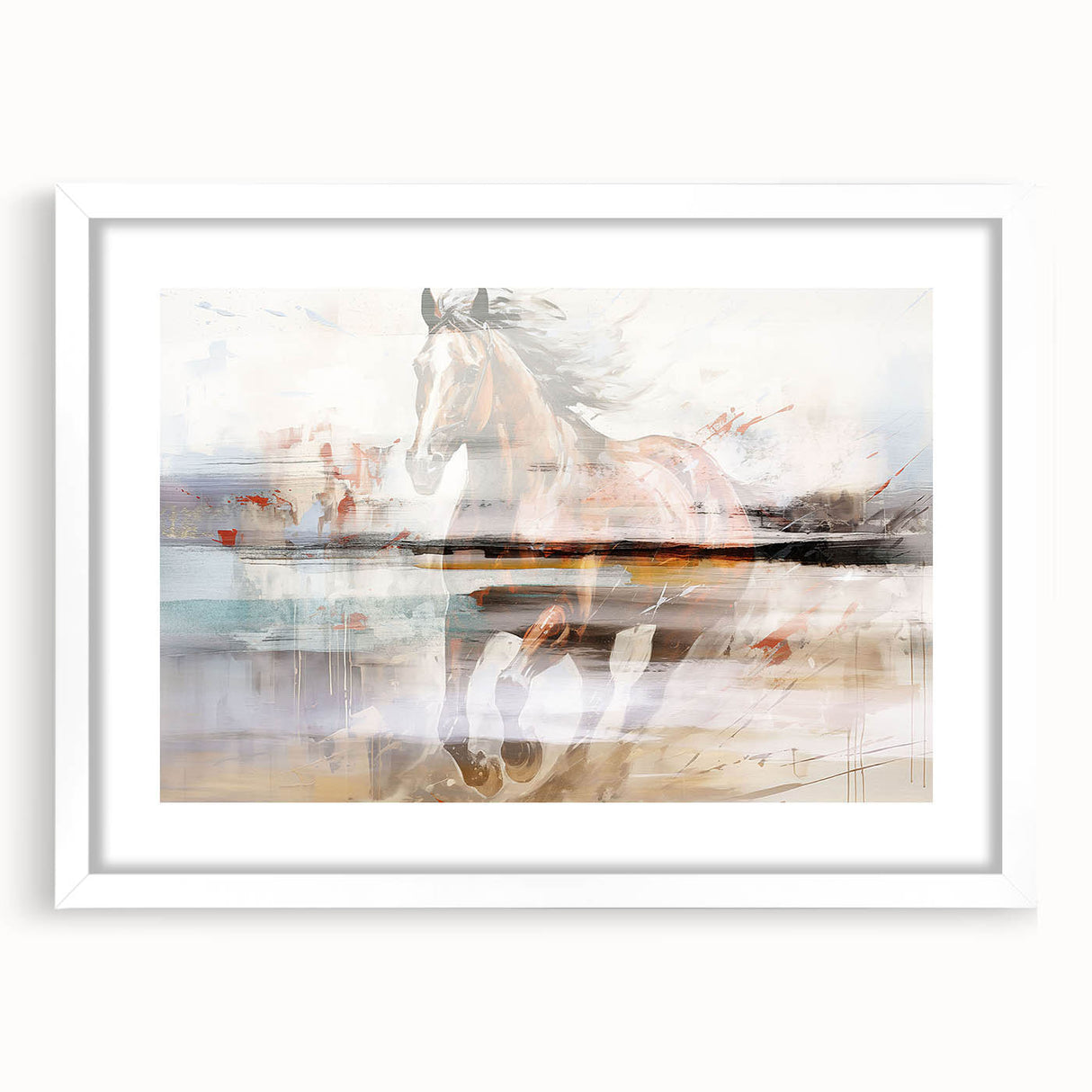 Abstract canvas artwork showcasing vibrant colors and fluid shapes, perfect for modern decor. Ideal for adding a contemporary touch to any space.