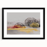 Abstract wall art canvas showcasing vibrant colors and geometric patterns, ideal for modern home decor. Packaged securely in a cardboard tube for safe delivery.