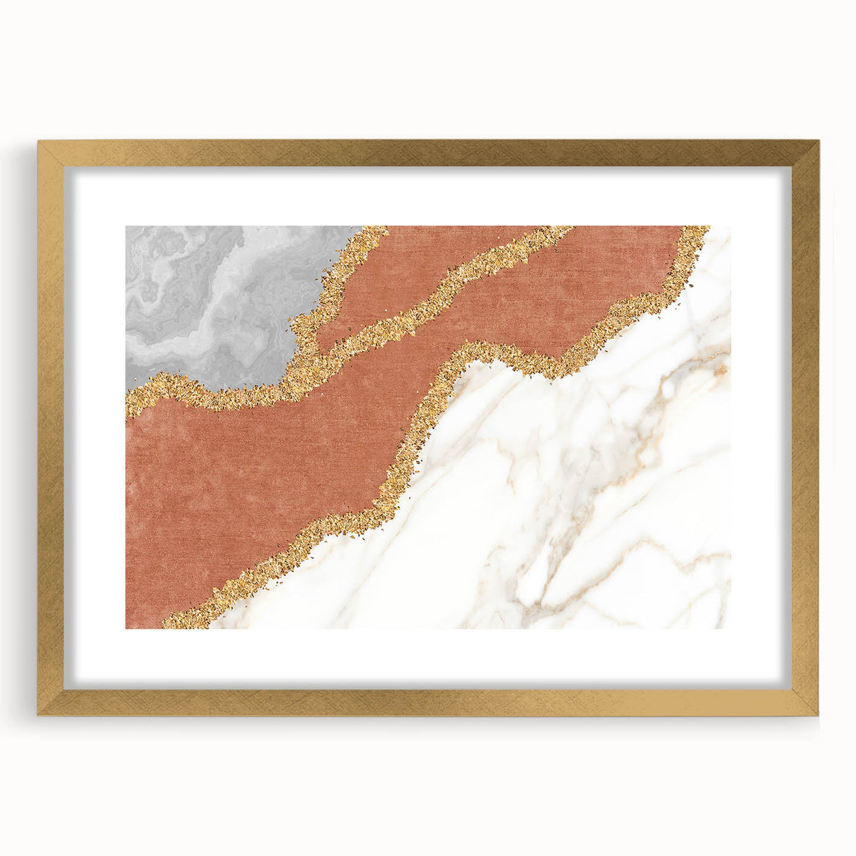 Colorful abstract wall art design featuring vibrant swirls of blue, orange, and yellow, showcasing a modern artistic style perfect for home decor.