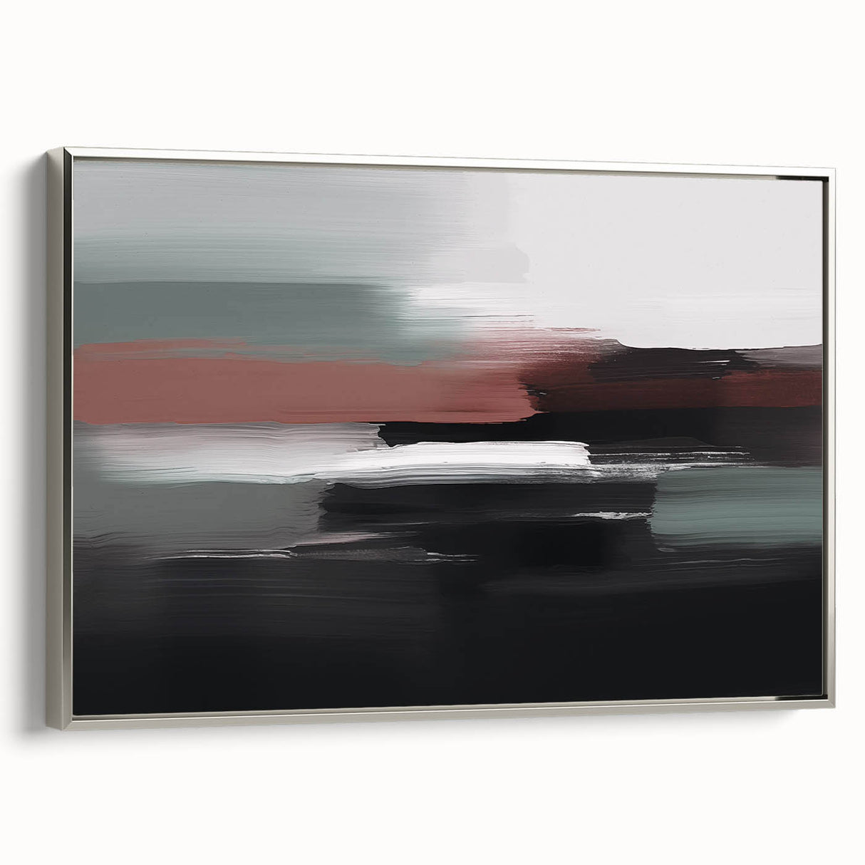 Colorful abstract wall art canvas print showcasing vibrant swirls and geometric shapes in blue, yellow, and red tones, ideal for modern decor.