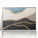 Vibrant abstract wall art canvas print showcasing bold colors and geometric shapes, ideal for modern home decor and artistic expression.
