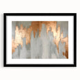 Geometric Strokes and Lines Abstract Art with Wood Rings on Canvas