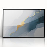 Abstract wall art canvas print showcasing vibrant colors and fluid shapes, perfect for modern home decor, emphasizing artistic expression and creativity.