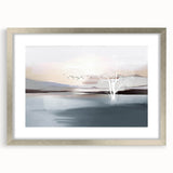 Colorful abstract wall art canvas print showcasing vibrant swirls of blue, orange, and yellow, perfect for modern home decor.