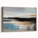 Abstract canvas artwork showcasing vibrant colors and geometric patterns, rolled and securely packaged in a cardboard tube for safe delivery. Perfect for modern home decor.