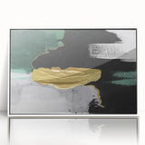 Abstract canvas artwork showcasing vibrant colors and dynamic shapes, ideal for modern home decor, emphasizing its unique artistic expression.