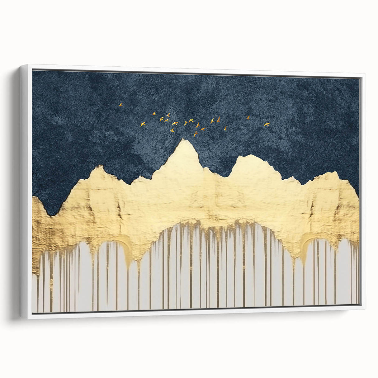 Abstract wall art canvas print showcasing vibrant colors and dynamic shapes, perfect for modern home decor or artistic spaces.