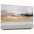 Vibrant abstract wall art canvas featuring bold colors and dynamic shapes, perfect for modern decor; rolled and ready for framing.