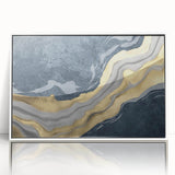 Abstract wall art print showcasing vibrant colors and fluid shapes, designed for modern home decor, perfect for enhancing living spaces.