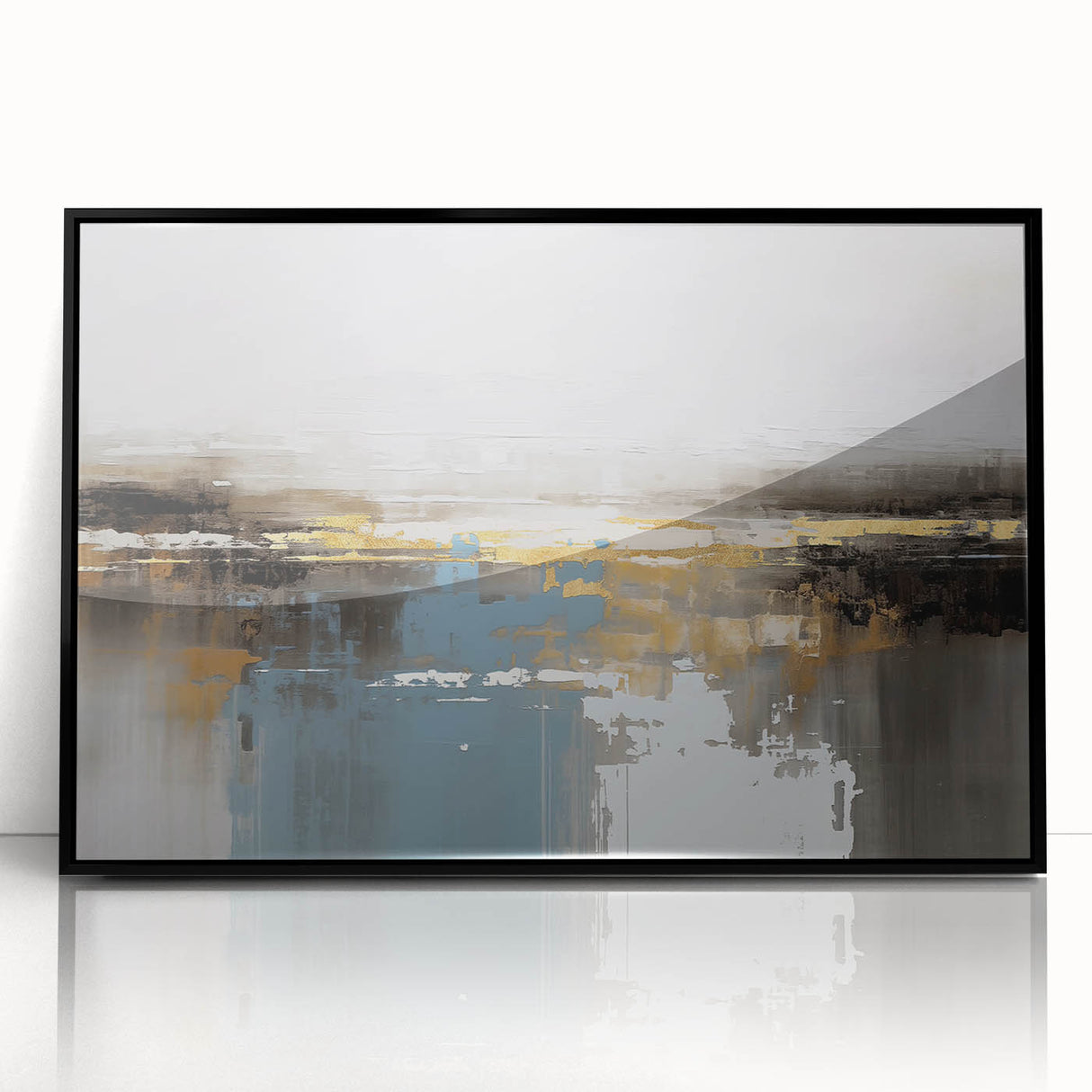 Colorful abstract wall art canvas print showcasing vibrant geometric shapes and fluid patterns, designed for modern home decor, rolled for easy display.