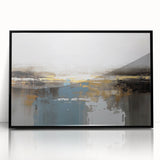 Colorful abstract wall art canvas print showcasing vibrant geometric shapes and fluid patterns, designed for modern home decor, rolled for easy display.