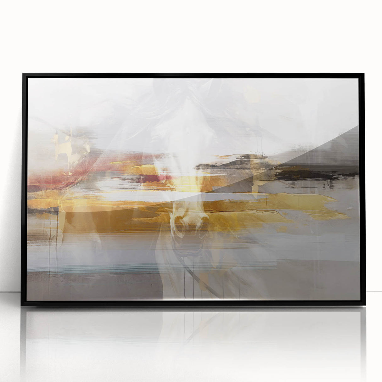 Abstract canvas wall art design featuring vibrant colors and geometric shapes, perfect for modern home decor, enhancing living spaces with a bold aesthetic.
