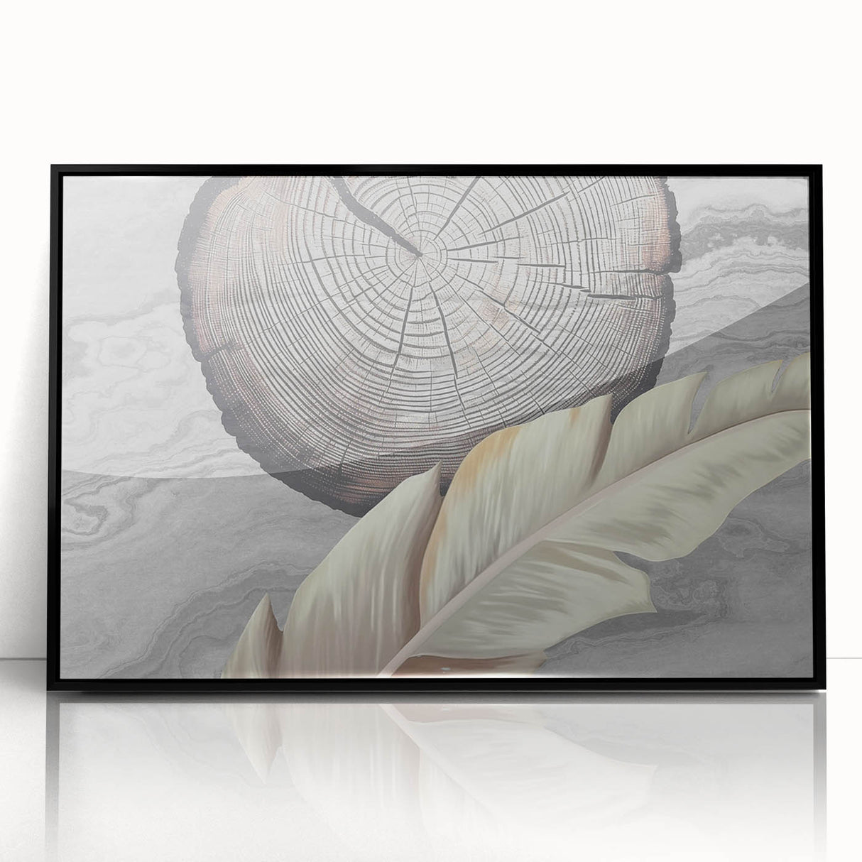Abstract wall art canvas print showcasing vibrant colors and dynamic shapes, perfect for modern home decor, displayed on a minimalist wall.
