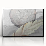 Abstract wall art canvas print showcasing vibrant colors and dynamic shapes, perfect for modern home decor, displayed on a minimalist wall.
