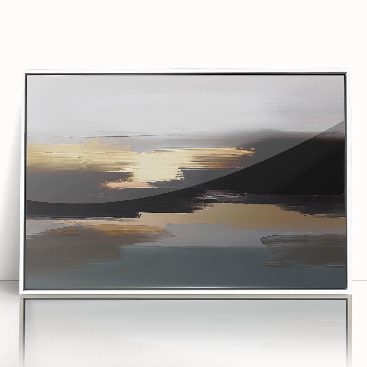Abstract wall art canvas print showcasing vibrant colors and fluid shapes, designed to enhance modern home decor and artistic aesthetics.