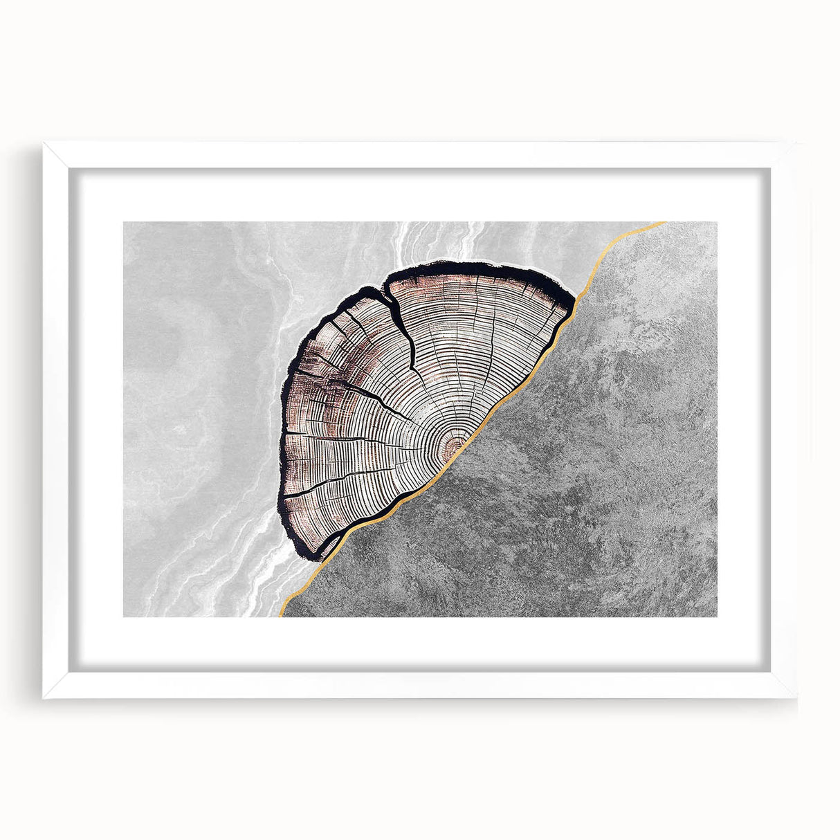 Abstract wall art print showcasing vibrant colors and fluid shapes, perfect for modern home decor, featuring deep blues and vivid reds.