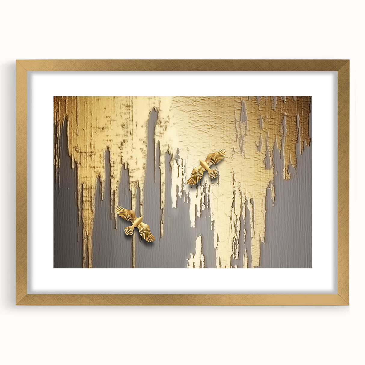 Abstract wall art print showcasing vibrant colors and fluid shapes, perfect for modern home decor or as a statement piece in any room.