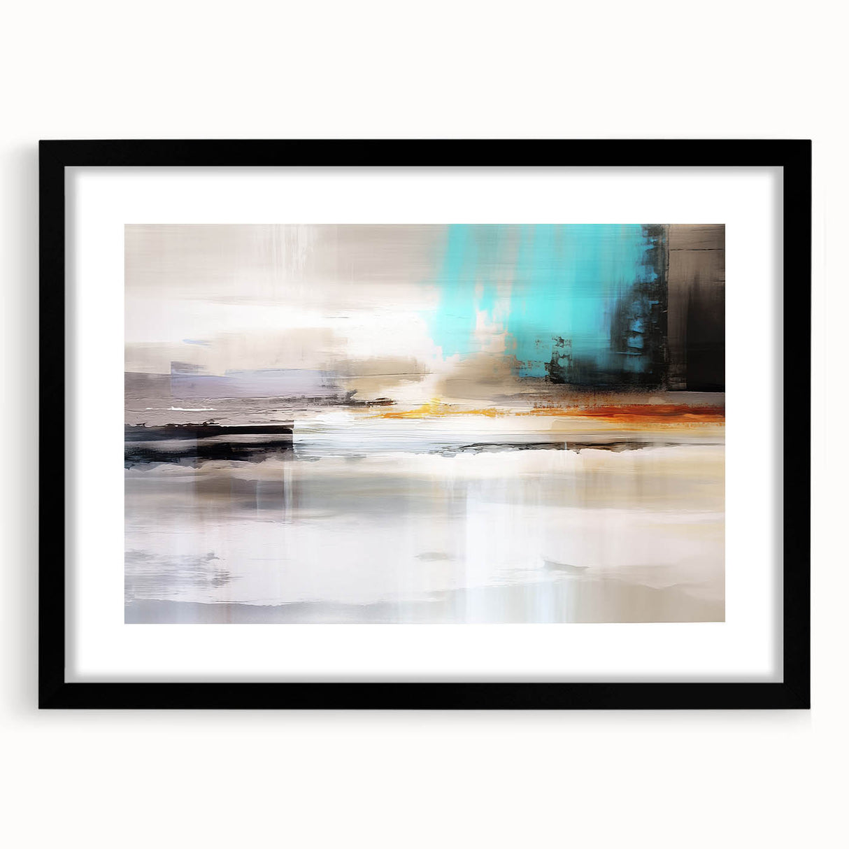 Abstract wall art print showcasing vibrant colors and fluid shapes, ideal for modern decor, enhancing any living space with artistic flair.