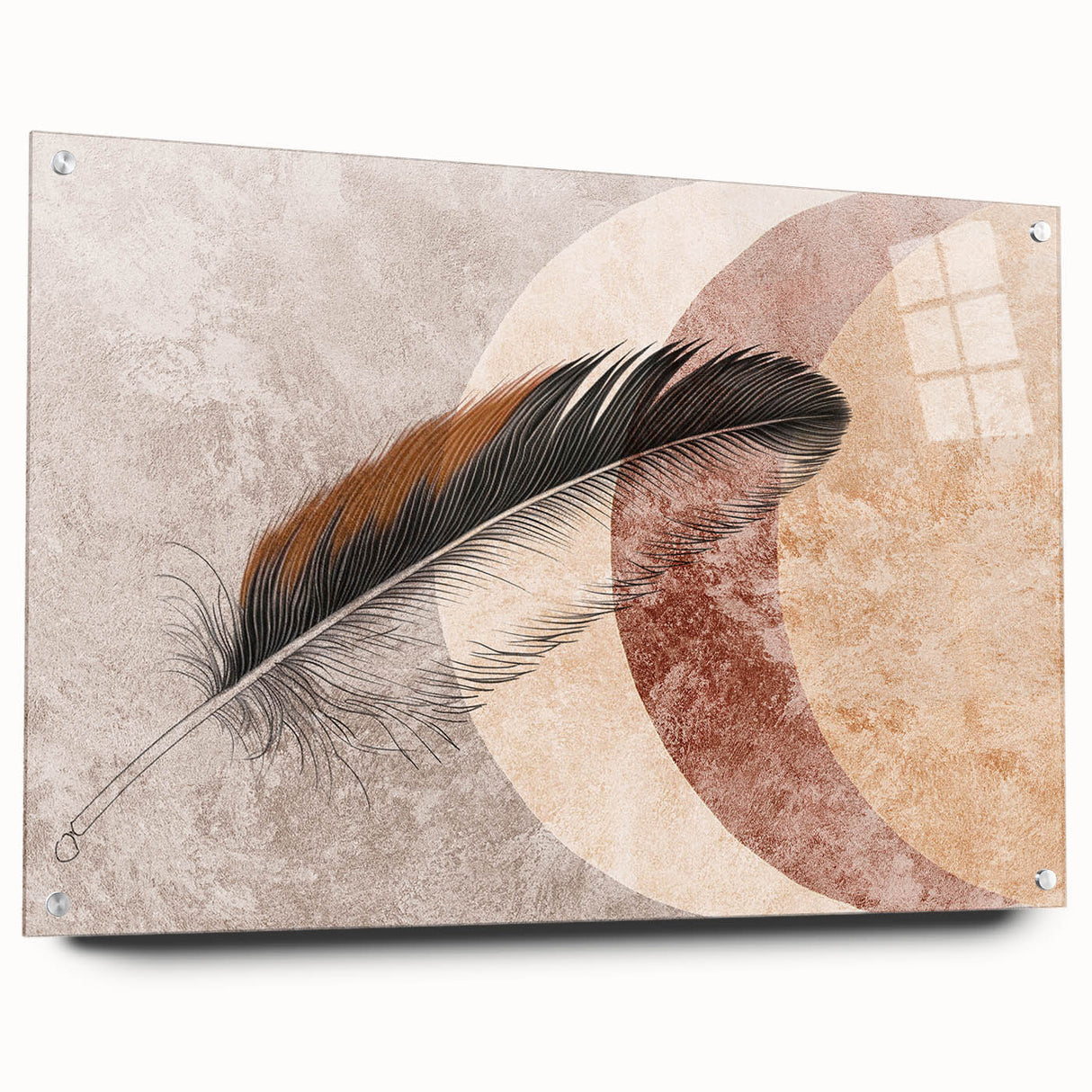 Abstract wall art canvas print showcasing vibrant colors and bold geometric shapes, perfect for modern home decor or office spaces.