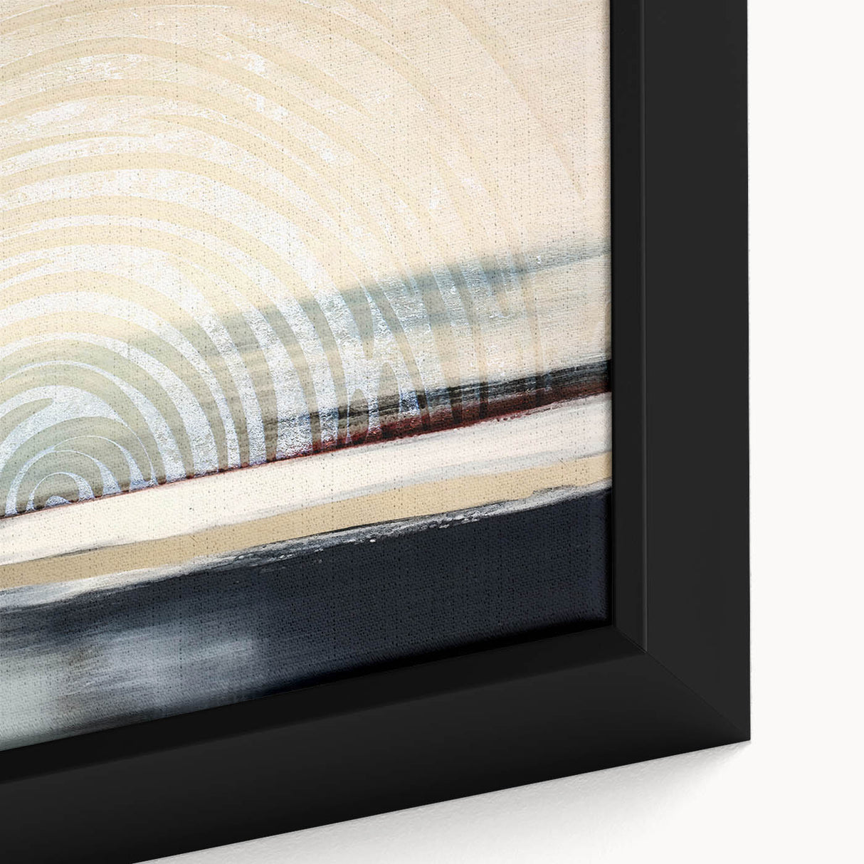 Colorful abstract canvas art print showcasing vibrant swirls of blue, orange, and yellow, perfect for modern home decor and artistic expression.
