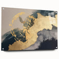 Vibrant abstract canvas art showcasing bold colors and dynamic shapes, perfect for modern home decor or artistic spaces, presented in a durable cardboard tube.