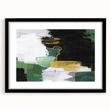 Colorful abstract wall art print showcasing vibrant geometric shapes and patterns on a textured canvas, ideal for modern home decor.