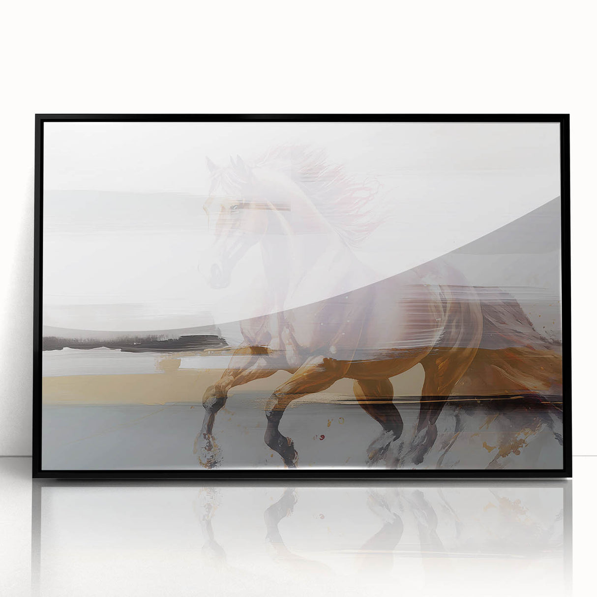 Abstract canvas artwork showcasing vibrant colors and dynamic shapes, exuding a modern aesthetic. Ideal for enhancing contemporary home decor and art collections.