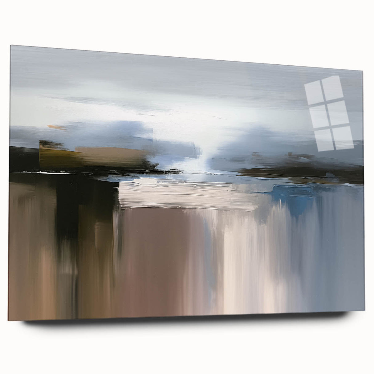 Abstract wall art print showcasing vibrant colors and dynamic shapes, perfect for adding a modern touch to home decor and gallery walls.