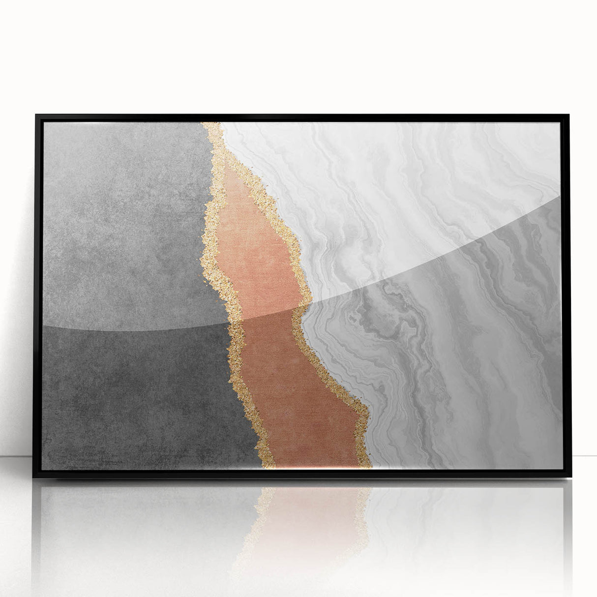 Vibrant abstract wall art canvas showcasing dynamic shapes and colors, ideal for modern home decor, enhancing artistic ambiance.