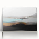Abstract wall art canvas print showcasing vibrant geometric shapes in bold colors, ideal for modern home decor and artistic expression.