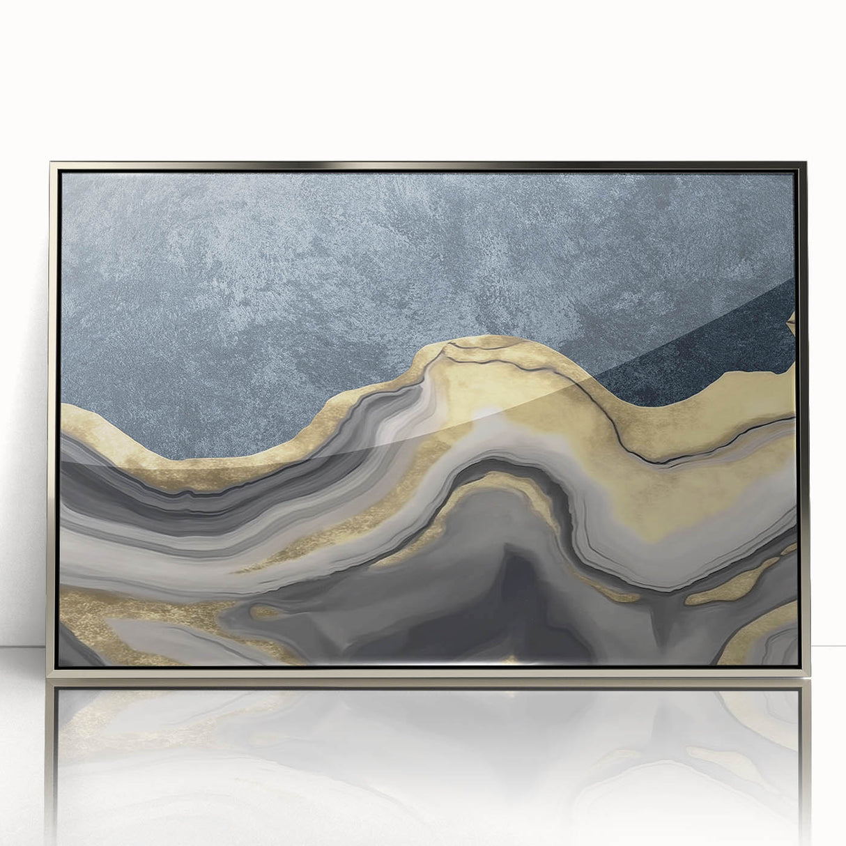 Abstract wall art canvas print showcasing vibrant colors and bold geometric shapes, designed to enhance modern interior decor aesthetics.