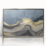 Abstract wall art canvas print showcasing vibrant colors and bold geometric shapes, designed to enhance modern interior decor aesthetics.