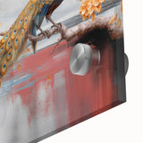 Abstract wall art canvas showcasing vibrant colors and geometric shapes, elegantly rolled and housed in a durable cardboard tube for safe transport. Ideal for modern home decor.