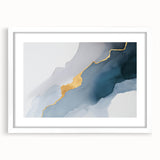 Colorful abstract canvas artwork showcasing vibrant swirls of blue, orange, and yellow, perfect for modern home decor and enhancing artistic spaces.
