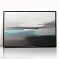 Abstract wall art featuring vibrant swirling colors of blue, orange, and yellow, perfect for modern home decor or artistic display.
