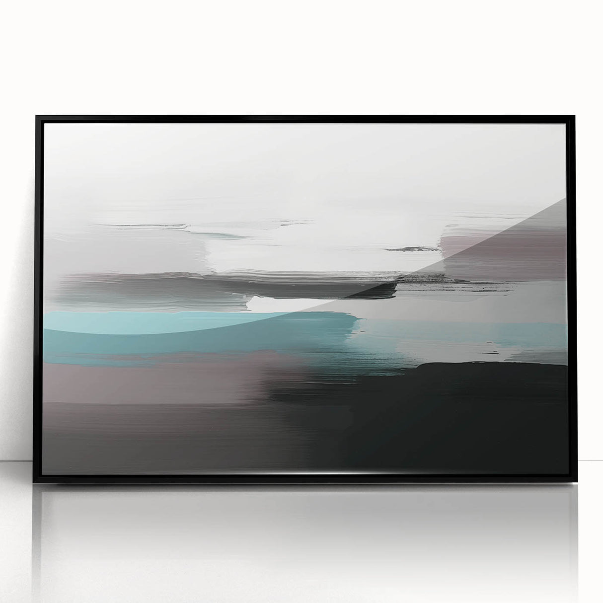 Abstract wall art featuring vibrant swirling colors of blue, orange, and yellow, perfect for modern home decor or artistic display.